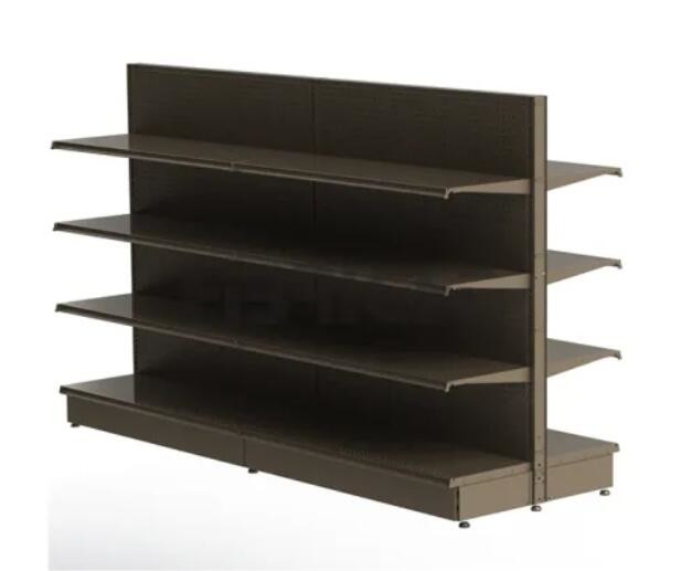 Double Side 4 layers Grocery Store Gondola Shelving Decorative Vinyl Inserts