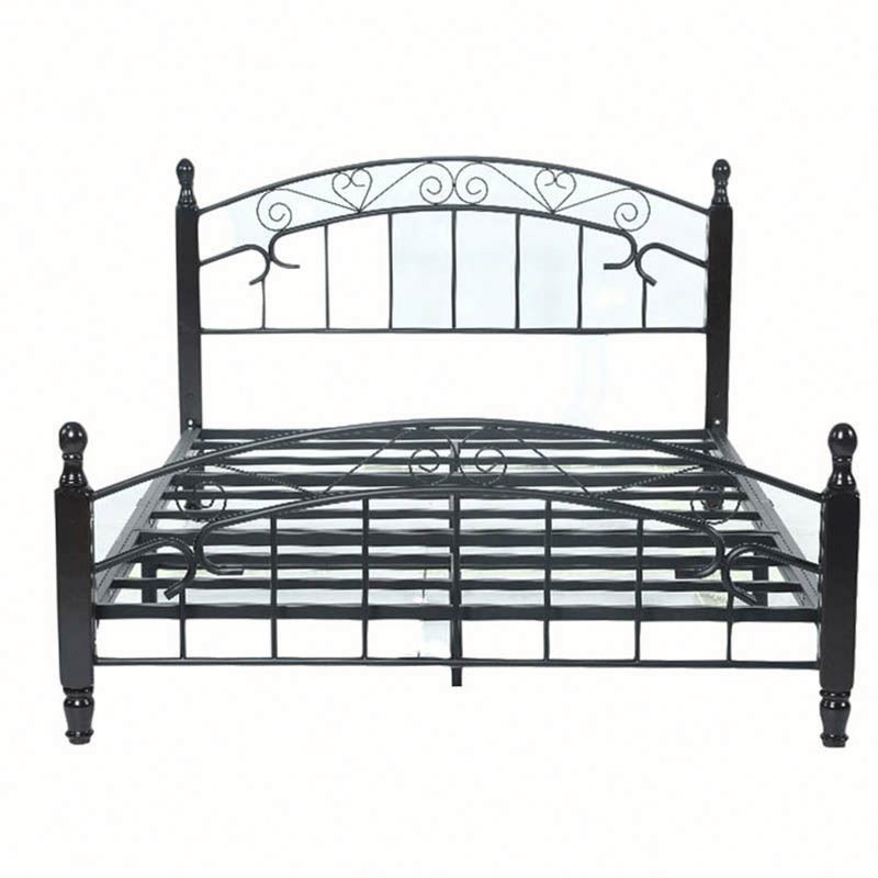Weight Capacity 330lbs Metal Frame Double Bed With Vintage Headboard